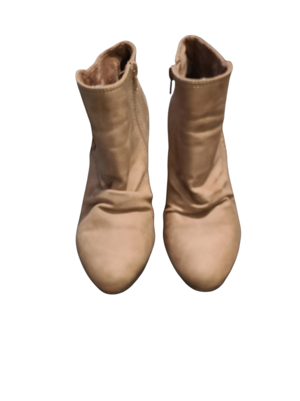 Blowfish Tan Wedge Ankle Booties with Braided Detail - Picture 5 of 6